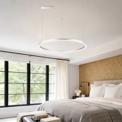 Brilagi - LED prigušiva luster na sajli PORTOFINO LED/60W/230V 3000-6000K pr. 80 cm srebrna + daljinski upravljač