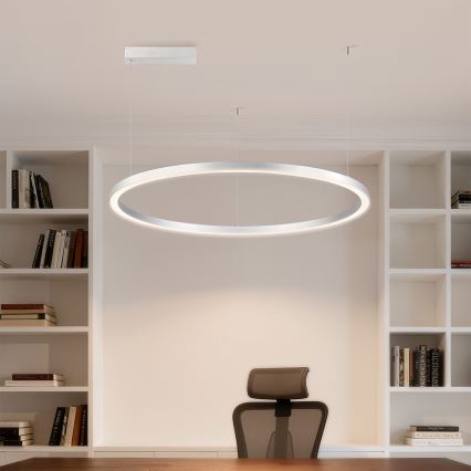 Brilagi - LED prigušiva luster na sajli PORTOFINO LED/60W/230V 3000-6000K pr. 80 cm srebrna + daljinski upravljač