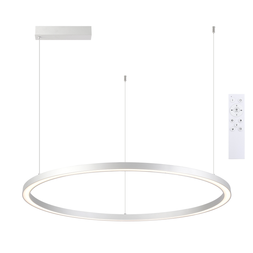 Brilagi - LED prigušiva luster na sajli PORTOFINO LED/60W/230V 3000-6000K pr. 80 cm srebrna + daljinski upravljač