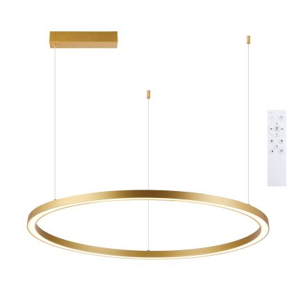 Brilagi - PORTOFINO LED luster na sajli sa prigušiva LED/60W/230V 3000-6000K prečnik 80 cm zlatna + daljinski upravljač