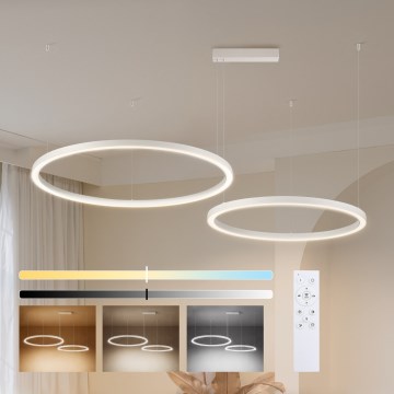 Brilagi - LED prigušiva luster na sajli PORTOFINO LED/98W/230V 3000-6000K bela + daljinsko upravljanje
