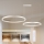 Brilagi - LED prigušiva luster na sajli PORTOFINO LED/98W/230V 3000-6000K srebrna + daljinski upravljač