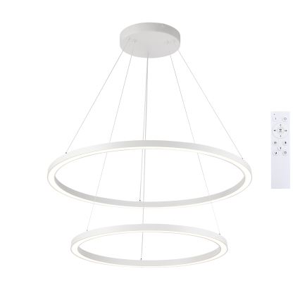 Brilagi - LED prigušiva luster na sajli PORTOFINO LED/98W/230V 3000-6000K prečnik 80 cm bela + daljinski upravljač