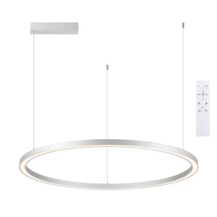 Brilagi - LED prigušiva luster na sajli PORTOFINO LED/98W/230V 3000-6000K srebrna + daljinski upravljač