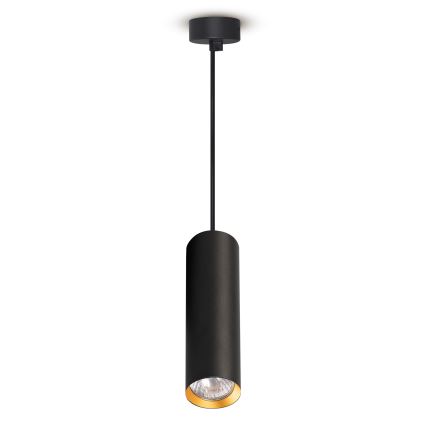 Brilagi - LED RGBW prigušiva luster na sajli SELE 1xGU10/4,8W/230V 3000K crna/zlatna + daljinski upravljač