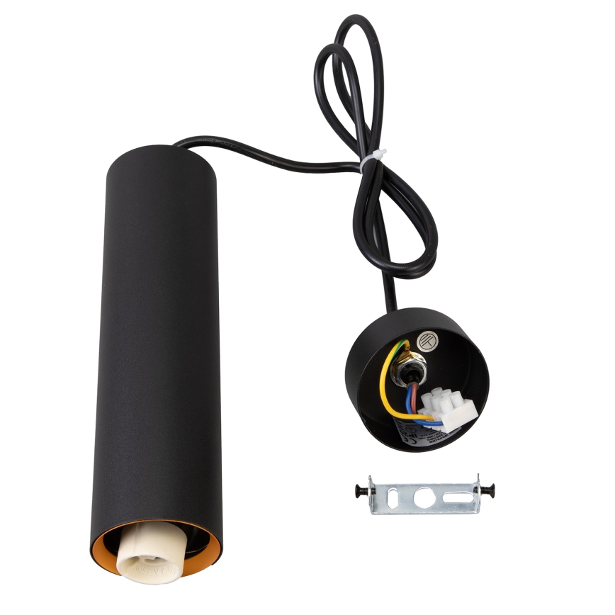 Brilagi - LED RGBW prigušiva luster na sajli SELE 1xGU10/4,8W/230V 3000K crna/zlatna + daljinski upravljač