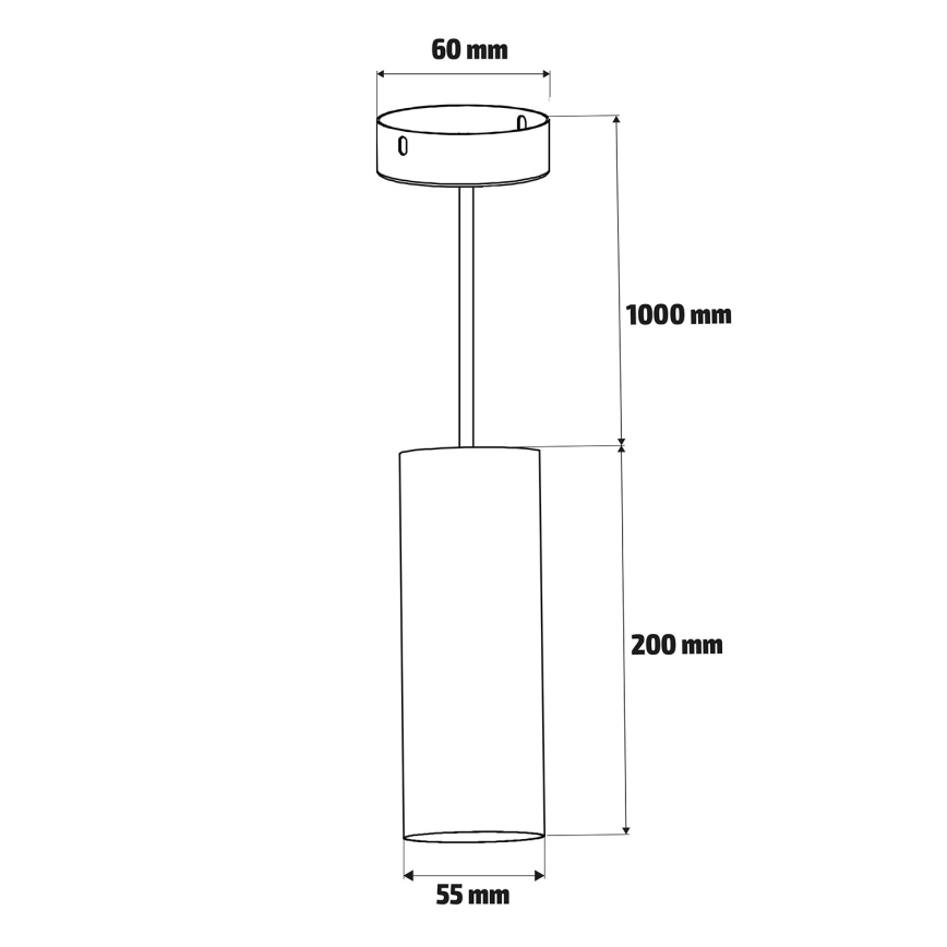 Brilagi - LED RGBW prigušiva viseći luster na sajli SELE 1xGU10/6W/230V 3000K bela