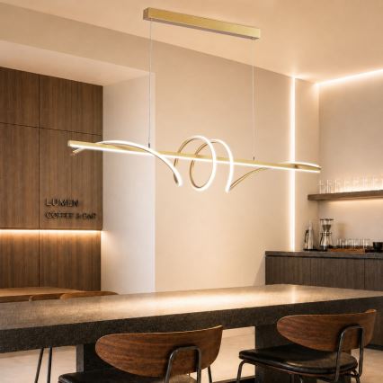 BRILAGI - LED prigušiva luster na sajli SIGNATURE LED/50W/230V 3000-6000K 120 cm zlatna + daljinski upravljač