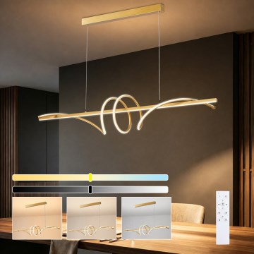 BRILAGI - LED prigušiva luster na sajli SIGNATURE LED/50W/230V 3000-6000K 120 cm zlatna + daljinski upravljač
