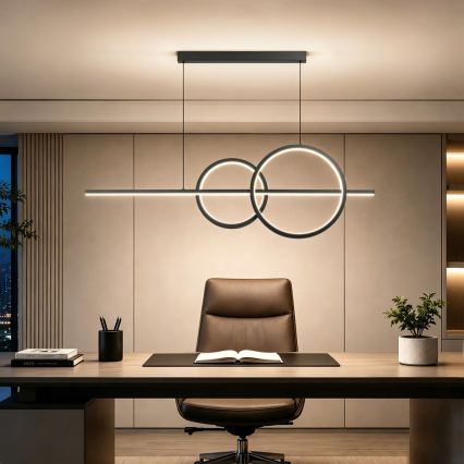 BRILAGI - LED prigušiva luster na sajli SIGNATURE LED/53W/230V 3000-6000K 120 cm crna + daljinski upravljač