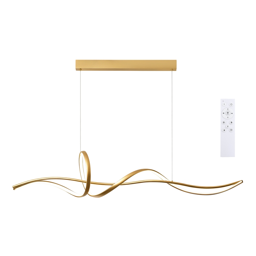 Brilagi - LED prigušiva luster na sajli SIGNATURE LED/55W/230V 3000-6000K 120x23 cm zlatna + daljinski upravljač