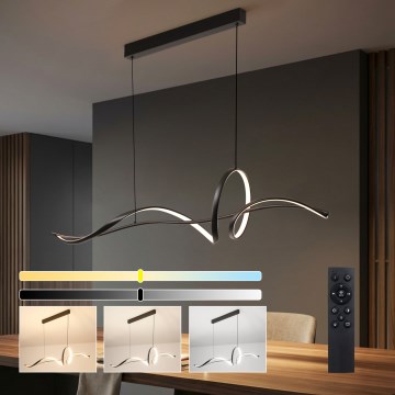 Brilagi - LED prigušiva luster na sajli SIGNATURE LED/55W/230V 3000-6000K 120x23 cm crna + daljinski upravljač