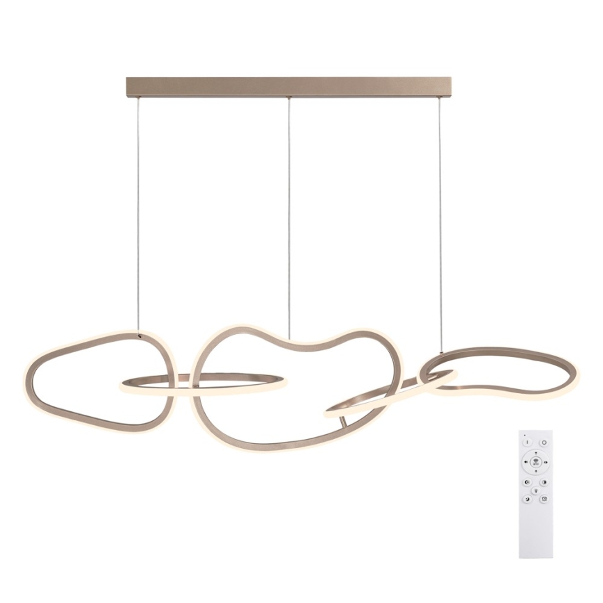 BRILAGI - prigušiva LED luster na sajli SIGNATURE LED/80W/230V 3000-6000K 120x25 cm bež + daljinski upravljač