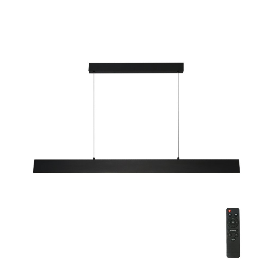 Brilagi - LED prigušiva luster na sajli SLIMLINE LED/40W/230V 3000-6000K crna + daljinski upravljač