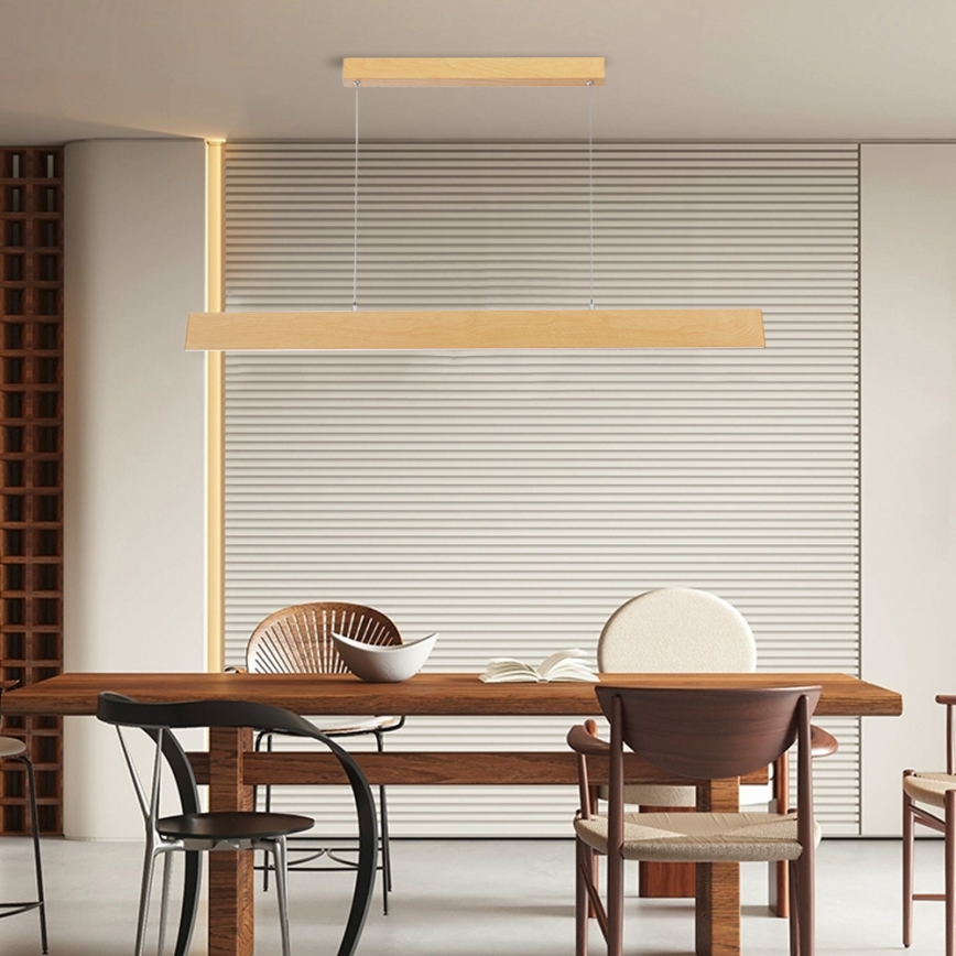 Brilagi - LED prigušiva luster na sajli SLIMLINE LED/40W/230V 3000-6000K hrastov dekor + daljinski upravljač