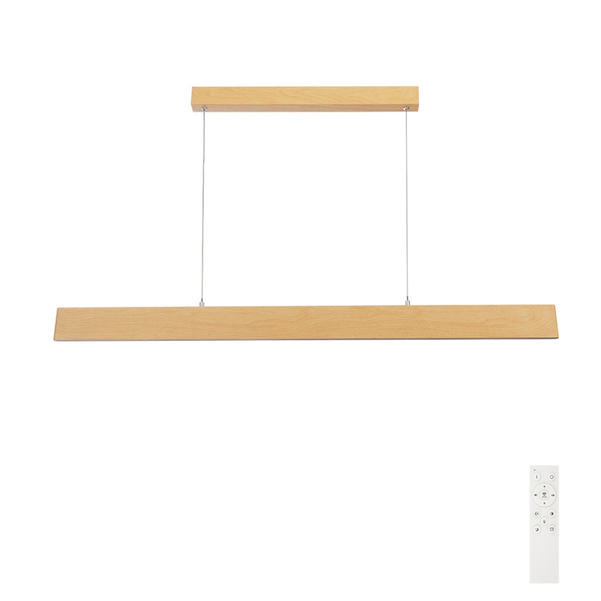 Brilagi - LED prigušiva luster na sajli SLIMLINE LED/40W/230V 3000-6000K hrastov dekor + daljinski upravljač