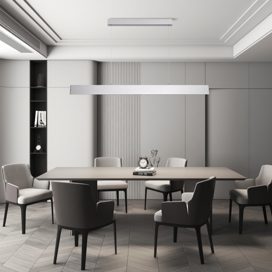 Brilagi - LED prigušiva lustr na sajli SLIMLINE LED/40W/230V 3000-6000K srebrna + daljinski upravljač