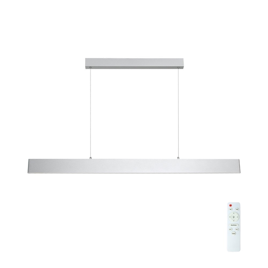 Brilagi - LED prigušiva lustr na sajli SLIMLINE LED/40W/230V 3000-6000K srebrna + daljinski upravljač