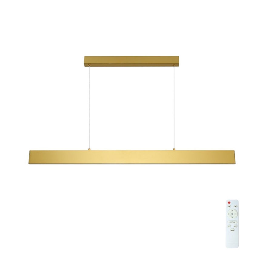 Brilagi - LED prigušiva luster na sajli SLIMLINE LED/40W/230V 3000-6000K u zlatnoj boji + daljinski upravljač