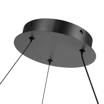 Brilagi - prigušiva LED viseća svetiljka na sajli TWISTER LED/105W/230V 3000-6000K prečnik 100 cm crna + sa daljinskim upravljačem
