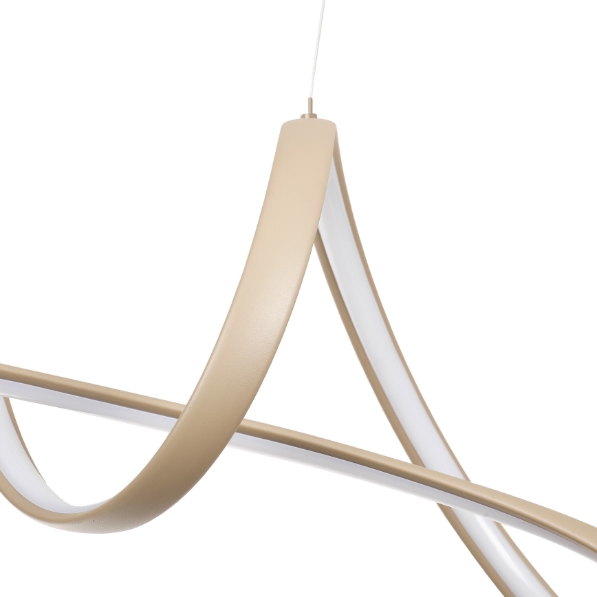 Brilagi - LED prigušiva luster na sajli TWISTER LED/60W/230V 3000-6000K bež + daljinski upravljač