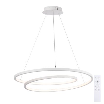 Brilagi - prigušiva LED luster na sajli TWISTER LED/75W/230V 3000–6000K Ø 70 cm bela + daljinski upravljač