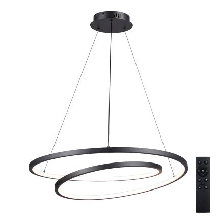 Brilagi - TWISTER LED prigušiva viseća lampa na sajli LED/75W/230V 3000-6000K Ø 70 cm crna + daljinski upravljač