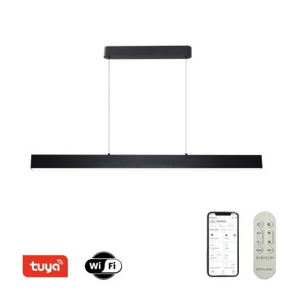 Brilagi - LED prigušiva luster na sajli SLEEKLINE SMART LED/40W/230V 3000-6000K Wi-Fi Tuya crna + daljinski upravljač