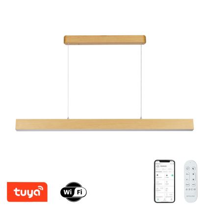 Brilagi - LED prigušiva luster SLEEKLINE SMART LED/40W/230V Wi-Fi Tuya dekor hrasta + daljinski upravljač