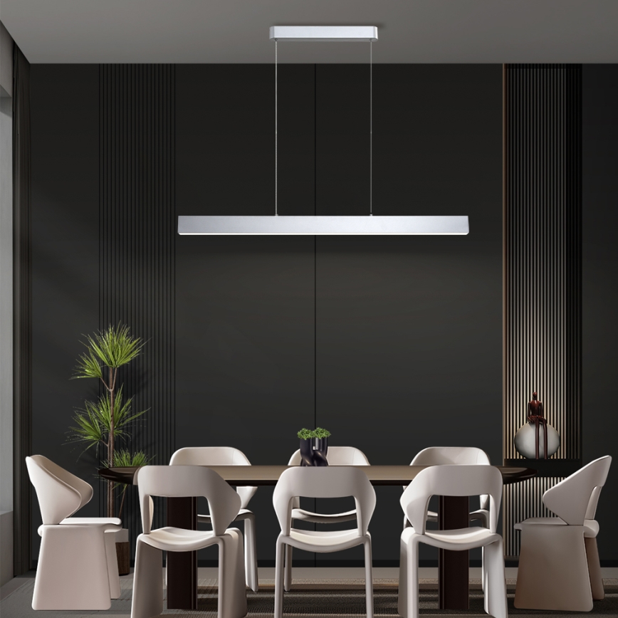 Brilagi - SLEEKLINE SMART LED/40W/230V luster na sajli, prigušiva, 3000-6000K Wi-Fi Tuya, srebrna + daljinski upravljač