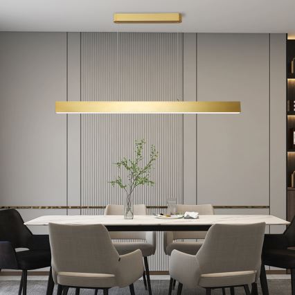 Brilagi - LED prigušiva luster na sajli SLEEKLINE SMART LED/40W/230V 3000-6000K Wi-Fi Tuya zlatna + daljinski upravljač