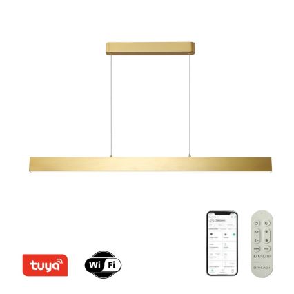 Brilagi - LED prigušiva luster na sajli SLEEKLINE SMART LED/40W/230V 3000-6000K Wi-Fi Tuya zlatna + daljinski upravljač