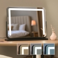 BRILAGI - LED prigušiva make-up ogledalo CALIFORNIA LED/22W/230V 3000/4000/6500K 58x43 cm crna
