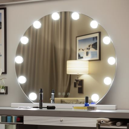 Brilagi - LED prigušiva make-up ogledalo HOLLYWOOD LED/12W/230V 3000/4000/6500K