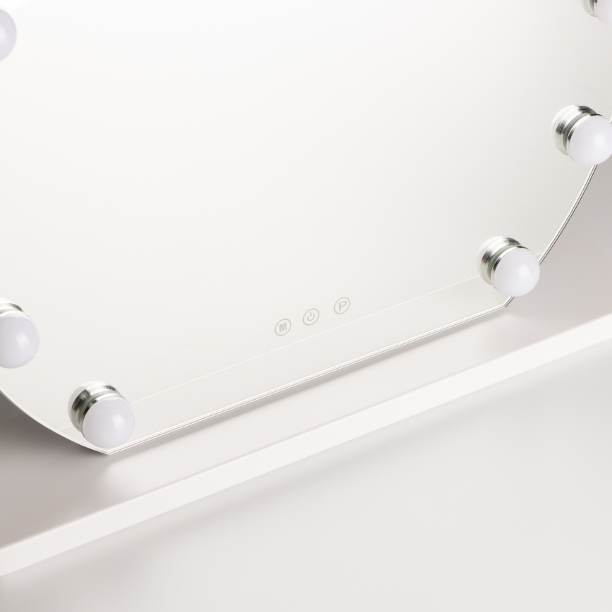 Brilagi - LED prigušiva make-up ogledalo HOLLYWOOD LED/12W/230V 3000/4000/6500K