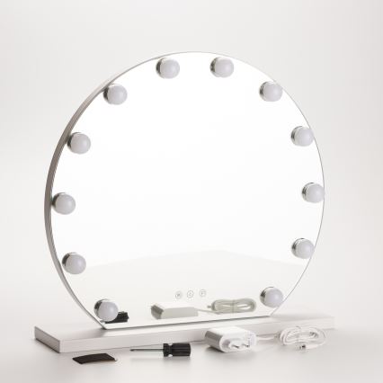 Brilagi - LED prigušiva make-up ogledalo HOLLYWOOD LED/12W/230V 3000/4000/6500K