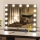 Brilagi - LED prigušiva make-up ogledalo HOLLYWOOD LED/15W/230V 3000/4000/6500K crna