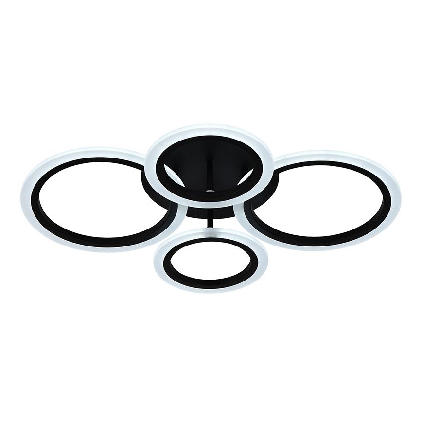 Brilagi - LED prigušiva plafonski luster ORBITS LED/50W/230V 3000-6500K crna + daljinski upravljač