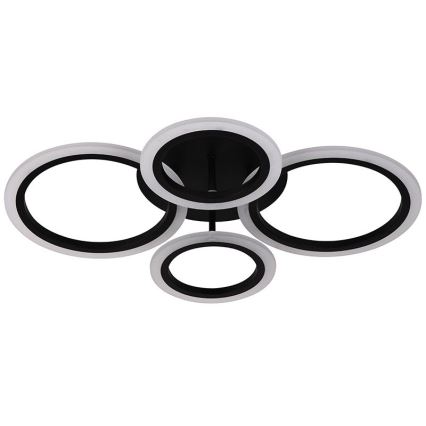 Brilagi - LED prigušiva plafonski luster ORBITS LED/50W/230V 3000-6500K crna + daljinski upravljač