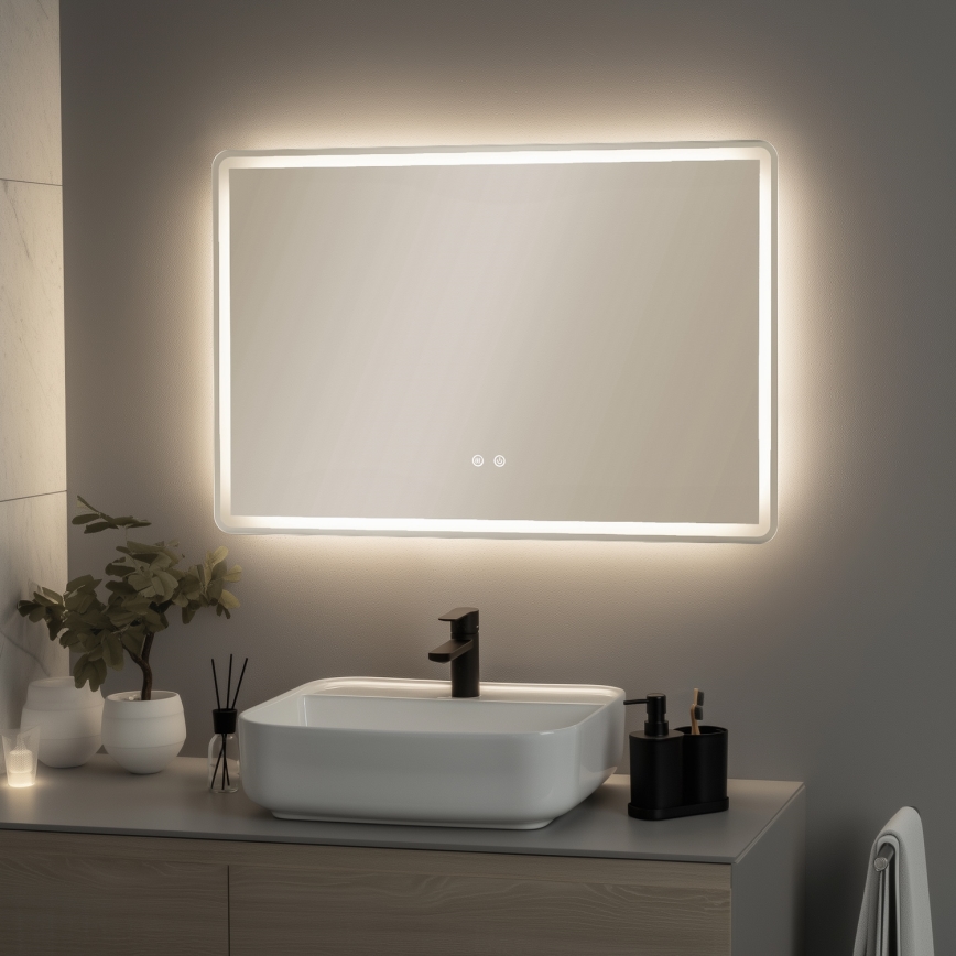 Brilagi - LED ogledalo za kupatilo sa grejanjem BELLA LED/19W/230V 60x90 cm IP44 CRI 90 prigušiva + CCT