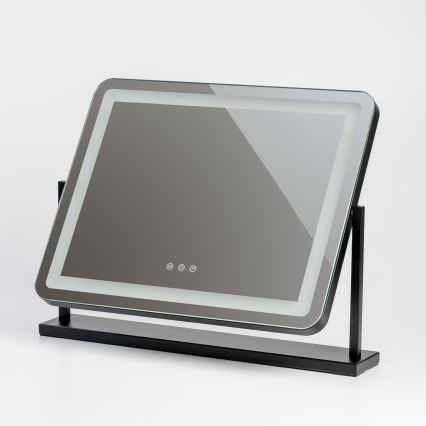 BRILAGI - LED prigušiva make-up ogledalo CALIFORNIA LED/25W/230V 3000/4000/6500K 55x44 cm crna