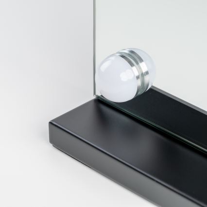BRILAGI - LED prigušiva ogledalo za šminku HOLLYWOOD LED/15W/230V CCT + 2x USB 55x77 cm crna
