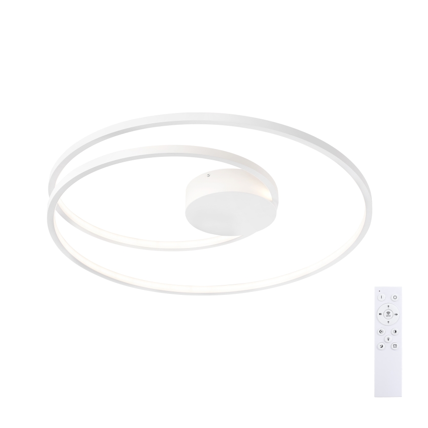 Brilagi - LED prigušiva plafonska svetiljka TWISTER LED/75W/230V 3000-6000K prečnik 70 cm bela + daljinski upravljač