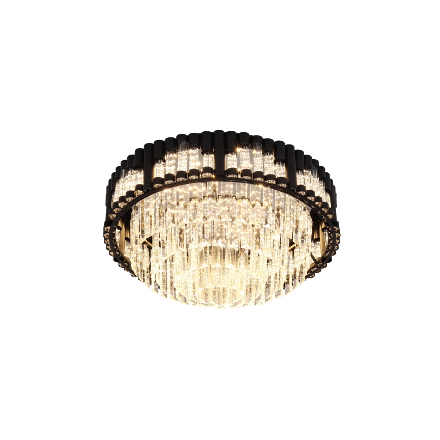 Brilagi - LED prigušiva plafonska svetiljka CROWN LED/41W/230V 3000-6000K prečnik 48 cm crna + daljinski upravljač