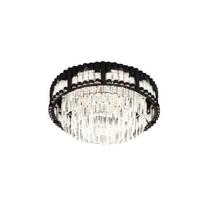 Brilagi - LED prigušiva plafonska svetiljka CROWN LED/41W/230V 3000-6000K prečnik 48 cm crna + daljinski upravljač