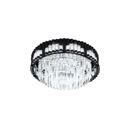 Brilagi - LED prigušiva plafonska svetiljka CROWN LED/41W/230V 3000-6000K prečnik 48 cm crna + daljinski upravljač