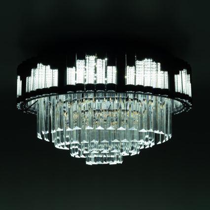 BRILAGI - LED prigušiva plafonska svetiljka CROWN LED/41W/230V 3000-6000K prečnik 48 cm crna + daljinski upravljač