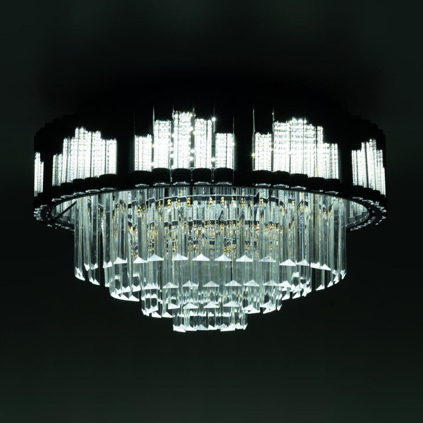BRILAGI - LED prigušiva plafonska svetiljka CROWN LED/41W/230V 3000-6000K prečnik 48 cm crna + daljinski upravljač