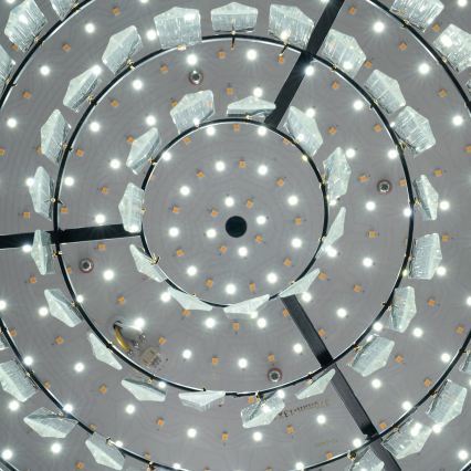 BRILAGI - LED prigušiva plafonska svetiljka CROWN LED/41W/230V 3000-6000K prečnik 48 cm crna + daljinski upravljač
