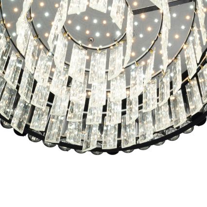 BRILAGI - LED prigušiva plafonska svetiljka CROWN LED/41W/230V 3000-6000K prečnik 48 cm crna + daljinski upravljač